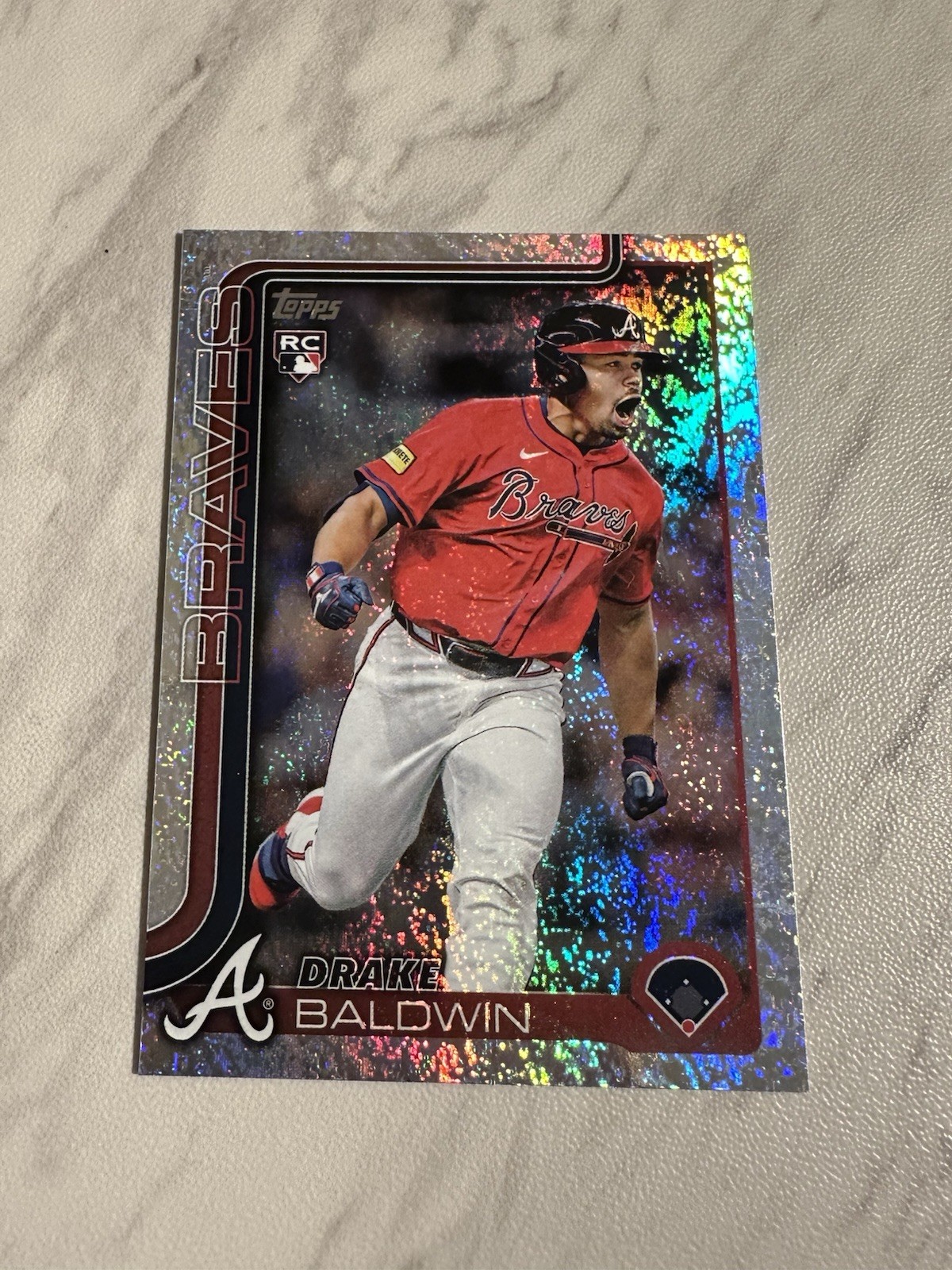 2025 Topps Update Drake Baldwin Rookie Debut Sand Glitter RC US87 SP
