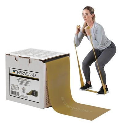 Resistance Band Gold Max 25 Yard Roll Latex Free Exercise THERABAND 25-Yd Yoga