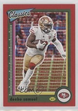 2022 Panini Classics Timeless Tributes Red 4/75 Deebo Samuel #88 sc2
