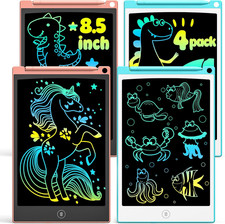 Writing Tablet for Kids 2-Pack LCD Doodle Drawing Board, Colorful Reusable