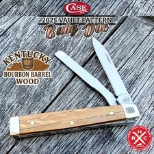 CASE XX KNIVES USA 2025 KENTUCKY BOURBON BARREL WOOD BABY DOC KNIFE 350 MADE