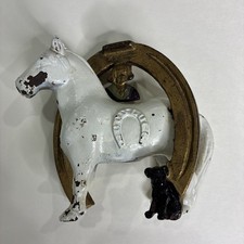 Antique Buster Brown Penny Bank Horse And Dog Tige 1908