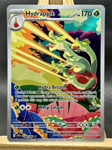 Hydrapple Illustration Rare Pokemon Trading Card Game Destined Rivals 188/182 NM