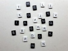 26 letters ABC magnet fridge, Black white letter wood magnet, Metal board magnet