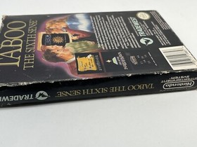Taboo: The Sixth Sense Nintendo Entertainment System, 1989 NES Cart & Box