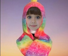 KIDS "SCOODIE" Scarf and Hoodie Warm  Cozy...SCARF/HOOD/MITTENS...All In One 
