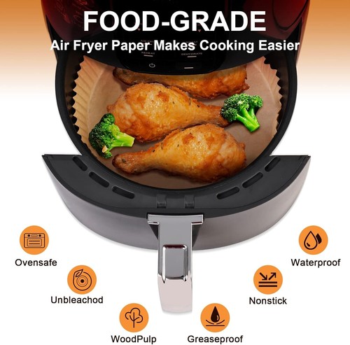 Air Fryer Liners for Ninja Air Fryer, 100 Pcs Air Fryer Disposable Paper Liner A - Picture 6 of 21