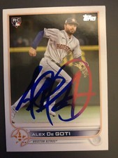 Houston Astros ALEX DE GOTI autographed 2022 Topps