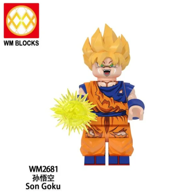 inch Custom Dragon Ball Z Super Saiyan Goku Minifigure Base