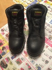 Dr Martens Industrial Steel Toe BLack suede boots AW140 ASTM F2413-SIZE 10 M