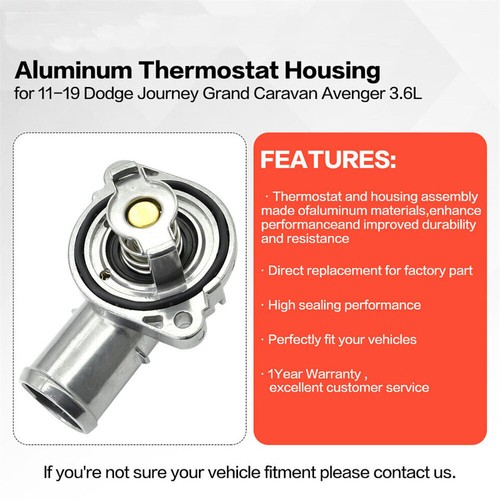 Nuevo termostato de refrigerante de motor de aluminio para Dodge Grand Caravan 3,6 L 2011-2019 - Imagen 3 de 13