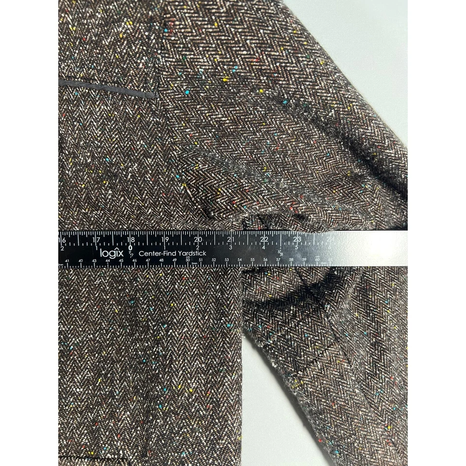 Редкий Nomis мужчин Bomber коричневый повседневный, открытый, куртка размер средний CA 41588 - Изображение 4 из 4