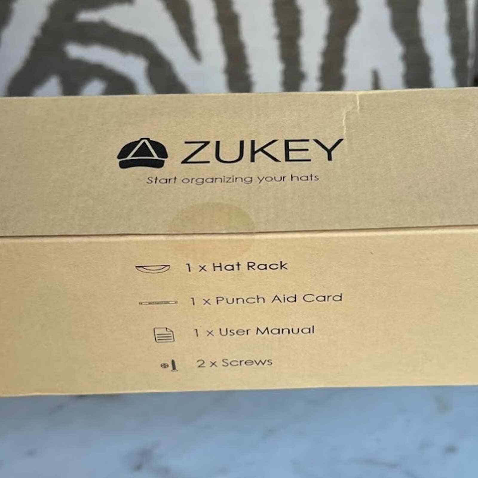 ZUKEY Wall Mount Hat Rack for Ball Cap Storage, SpaceSaving Hat Holder