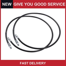 Universal 39" 1/8" NPT Grease Gun Flex Hose Flex Grease Hose Extension Pack of 2