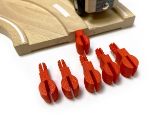 wooden train track repair pegs