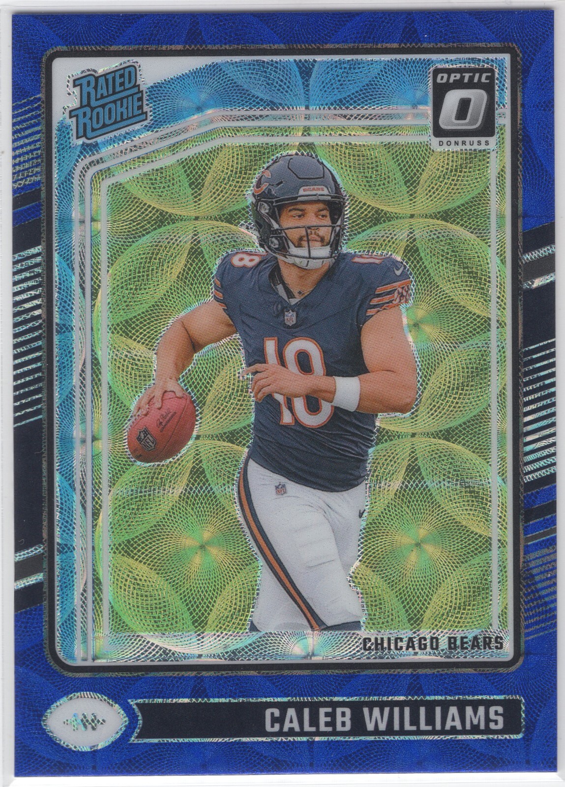 2024 Donruss Optic Caleb Williams #201 Blue Scope Prizm RC Rated Rookie