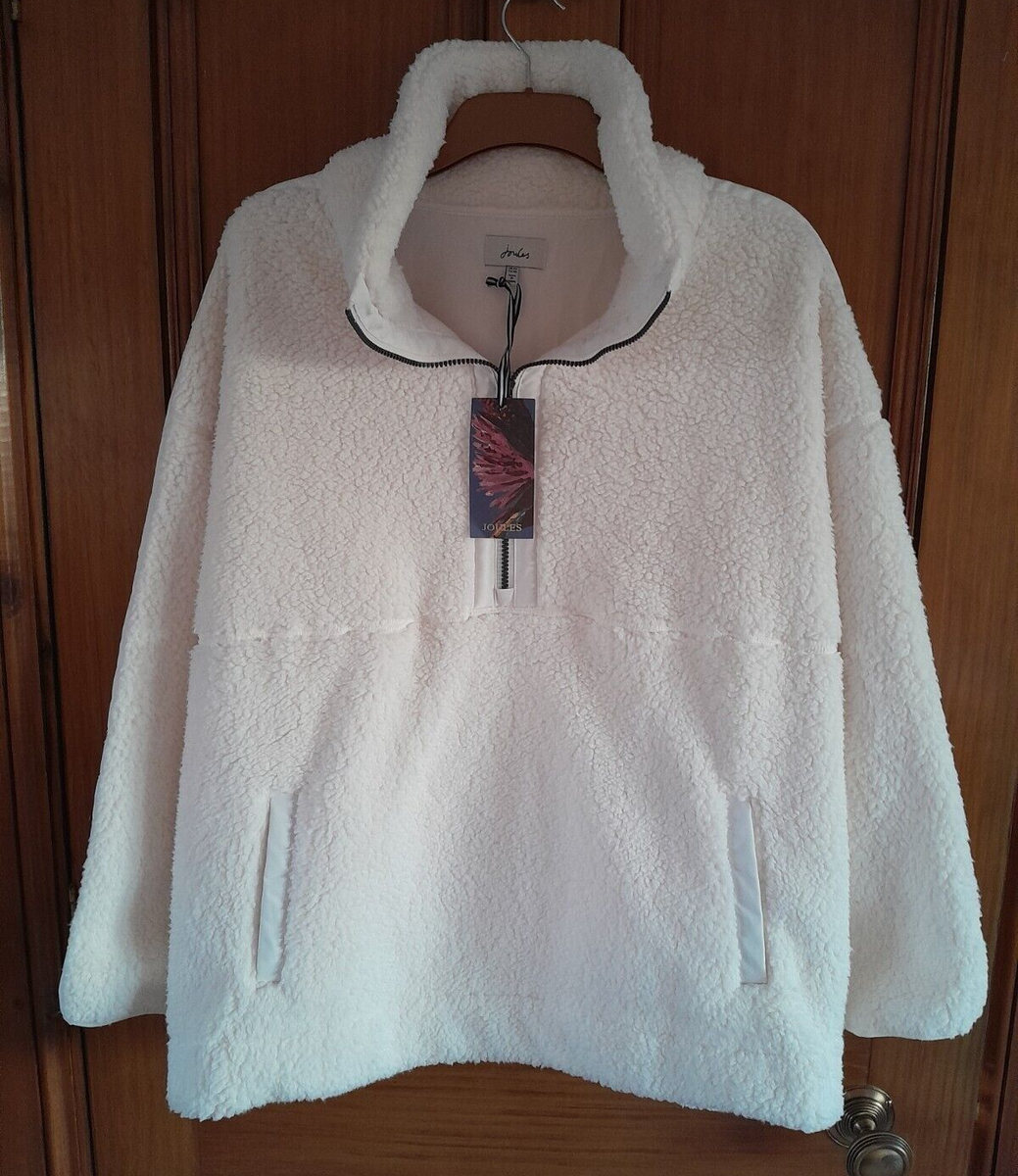 Joules Tilly Borg Fleece Cream Size 18 UK