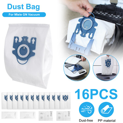 #ad #ad 16 x Replacement Vacuum Cleaner Bags Filters for Miele Airclean 3D Efficiency GN $14.98