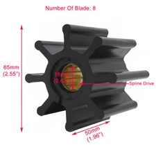 Flexible Impeller Kit for Jabsco 920-0001 920-0001-P 18-3077 500106 877061