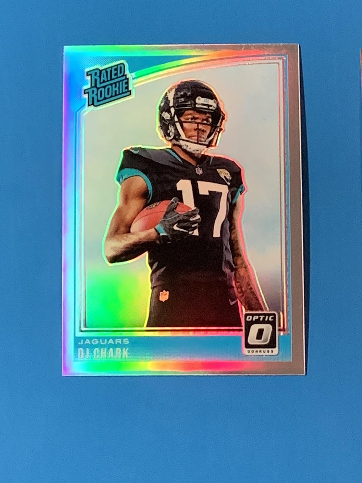 2018 Panini Optic Silver Holo Prizm Rookie DJ Chark #165 Jaquars