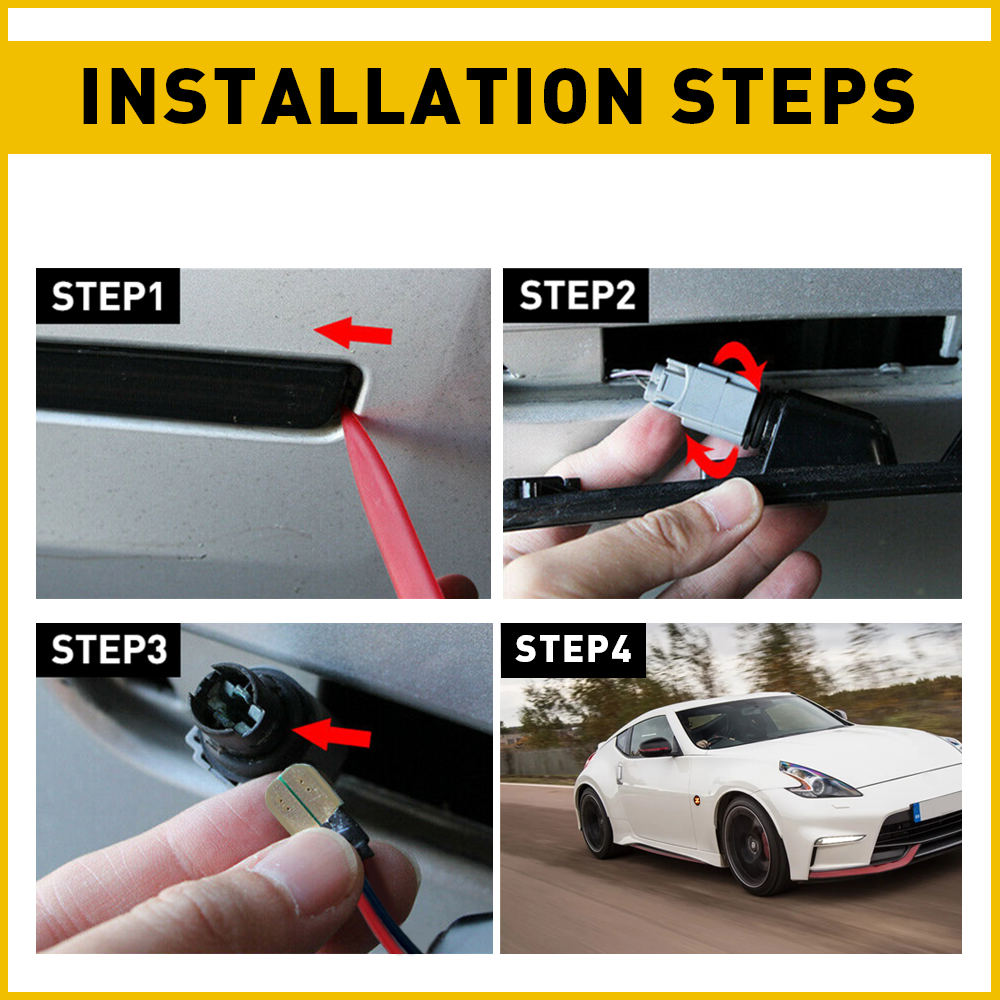 FOR 2009-2020 NISSAN 370Z AMBER SEQUENTIAL LED FENDER SIDE FOR 2009-2020 NISSAN 370Z AMBER SEQUENTIAL LED FENDER SIDE