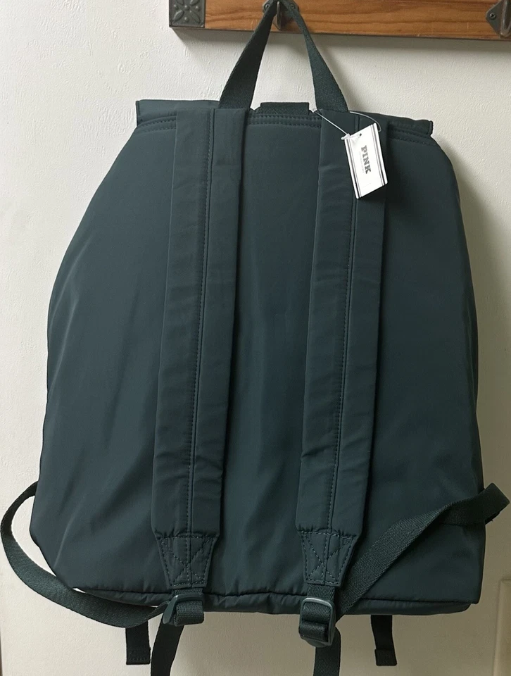 Mochila de Carga de Nailon Rosa Victoria's Secret Bolso de Viaje Verde Profundo 2024 Foto 4 de 4