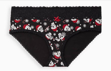 NWT Torrid Mid Rise Hipster Panties Underwear Wide Lace Christmas Santa Skull 4