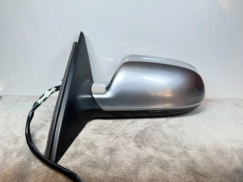2009-16 Audi A4 S4 B8 B8.5 Driver Side Rearview Mirror Polished Aluminum OEM