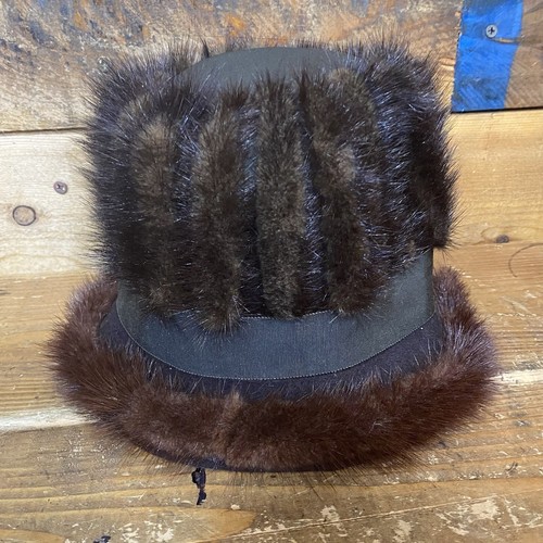 De colección años 50/60 Glenover Henry Pollak Nueva York Lana Piel Sombrero Gorra - Imagen 4 de 9