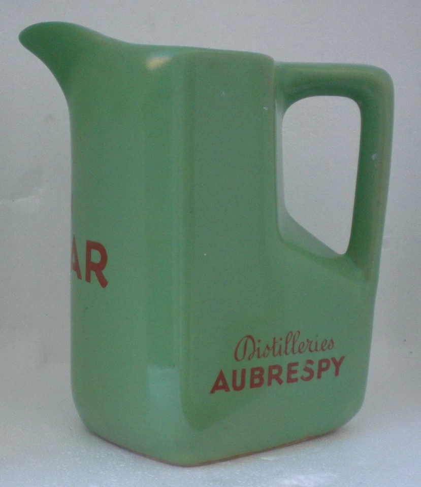 TRES RARE Pichet UN VIVAR écriture Rouge no gentiane liqueur ricard - Photo 3/4