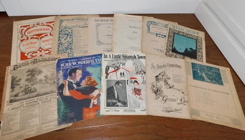 LOT 90+ Vintage RARE Sheet Music Piano 1800-1900's Ragtime Patriotic Romance+++ - Picture 8 of 11