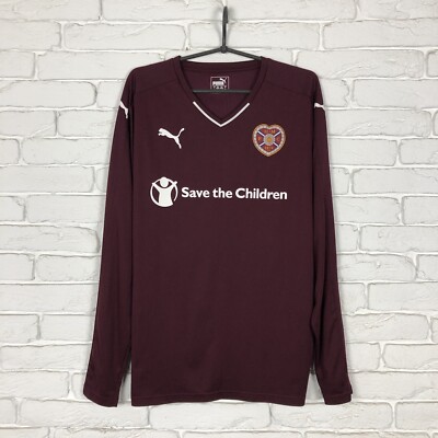 Heart of Midlothian 2016 2017 home jersey soccer puma Size L mens