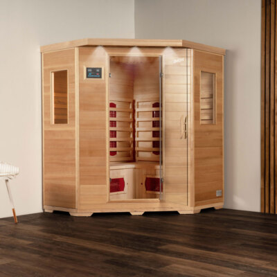 HOME DELUXE Infrarotkabine Wärmekabine Infrarotsauna Sauna Infrarot Massivholz