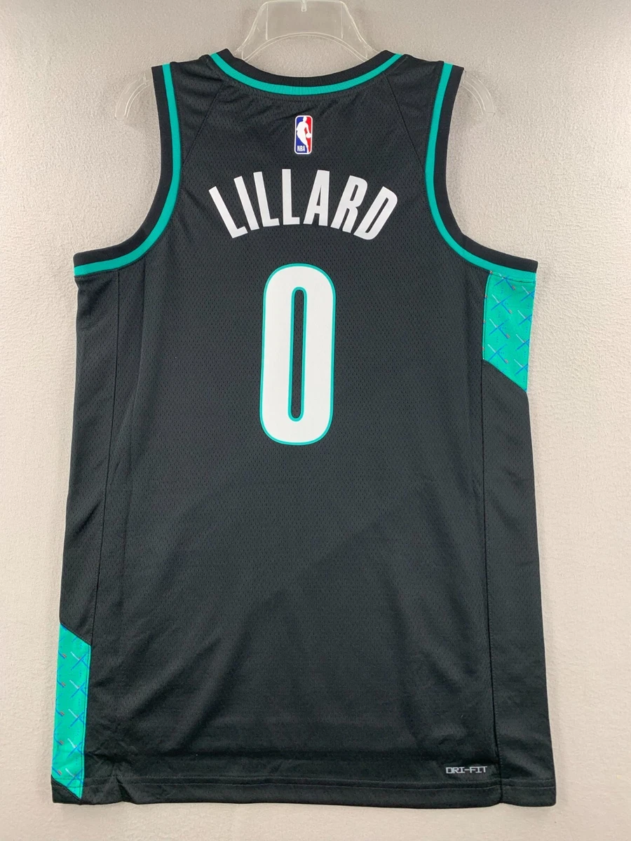 Youth Nike Damian Lillard Black Portland Trail Blazers 2021/22 Swingman  Jersey - City Edition