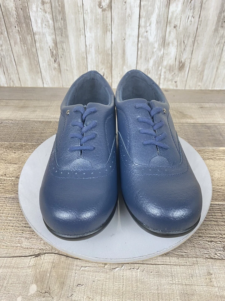 Dr. Scholl’s Women’s Navy Blue Oxford Comfort Shoes E6Y-15 Size 9W - Image 2 of 4