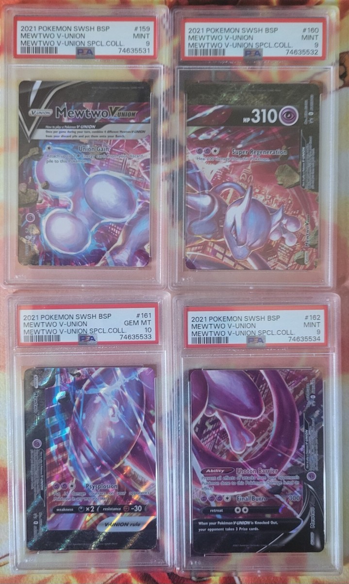 【PSA10・9】ミュウツー V-UNION 4連番 PSA10 連番】 ミュウツー V-union 4枚セット - メルカリ