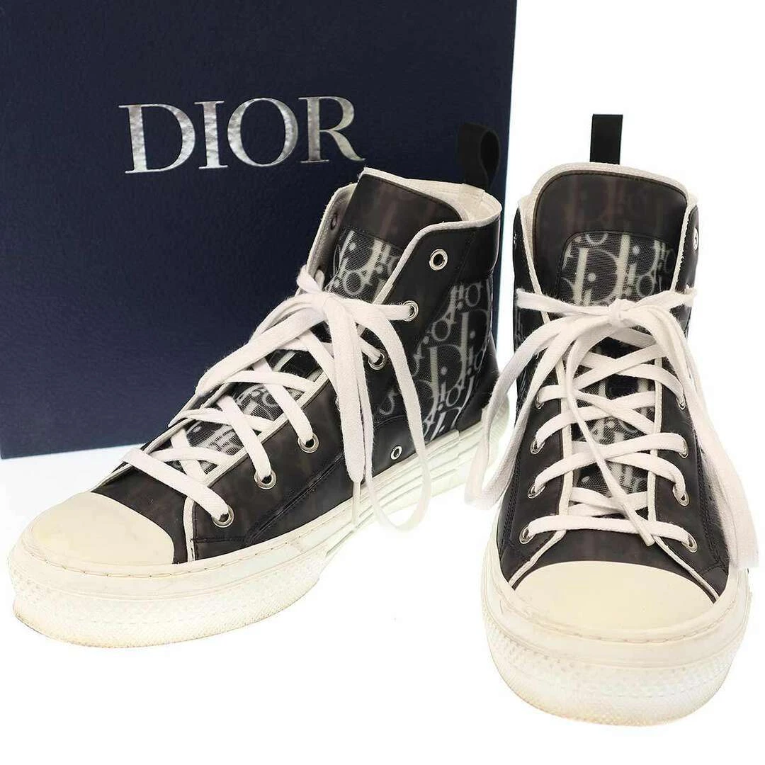 Baskets montantes Dior B23 HT OBLIQUE 3SH118Y noir 43 occasion MESC 0
