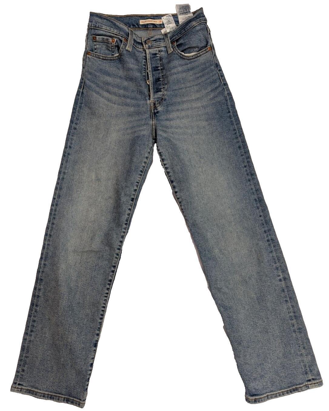 Levis Ribcage Straight Ankle Jeans Blue W25XL29 for Women