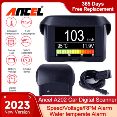 ANCEL A202 HUD Automotive On-board Computer OBD2 Car Digital OBD Gauge Display