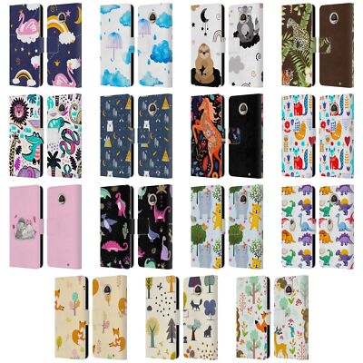 OFFICIAL HAROULITA FOREST LEATHER BOOK WALLET CASE COVER FOR MOTOROLA PHONES 2