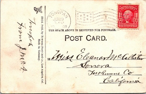 NEVADA - TYPICAL INDIANS - POSTMARKED FROM TONAPAH - 1908 - OLD POSTCARD - Picture 2 of 2