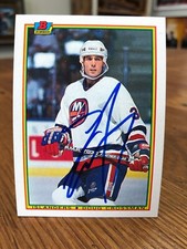 1990-91 BOWMAN #115 DOUG CROSSMAN SIGNED AUTOGRAPHED CARD A
