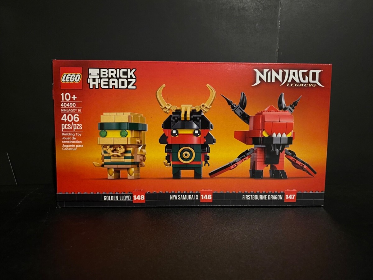 Lego Brickheadz Ninjago 10 Legacy Golden Lloyd Nya Firstbourne