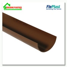 MINI SMALL GUTTERING & FITTINGS BROWN FOR SHEDS | PORCHES | CONSERVATORIES | ETC