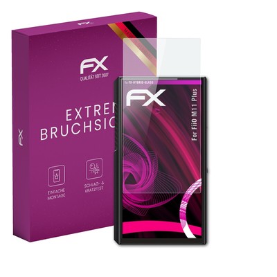 atFoliX Glasfolie für FiiO M11 Plus Displayfolie 9H Schutzpanzer