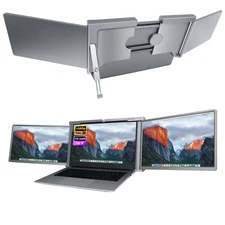 AEEZO 14" 1080P IPS Screen Extender Portable Monitor Fits 13-17.3" Laptops