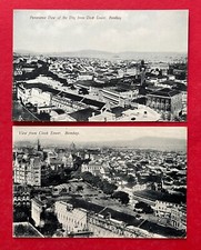 2 x Postcard Bombay in India around 1905 Panorama City Views (124443