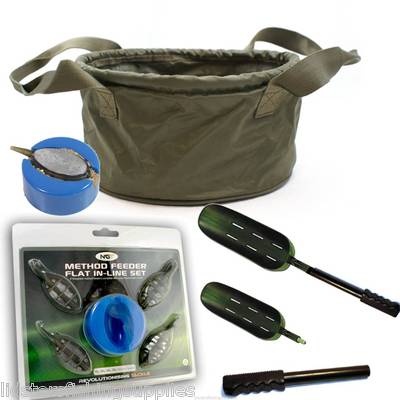 Groundbait Karpfenangeln Methode Mischschüssel 4 Methoden Fütterer + Löffel + Griff