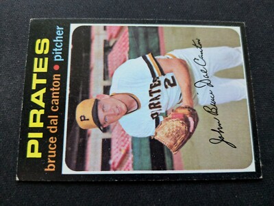 1971 Topps Baseball Card # 168 Bruce Dal Canton - Pittsburgh Pirates (EX/NM)