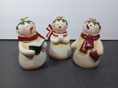 Snowman Lot of 3 Choir Angels Christmas Decor Direct International Holiday